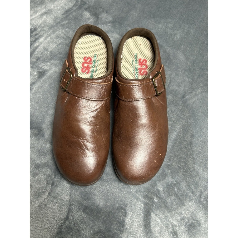 SAS Women's Clog Tripad Comfort Slip On Loafer Slides Mules Size 9.5 Well Worn
